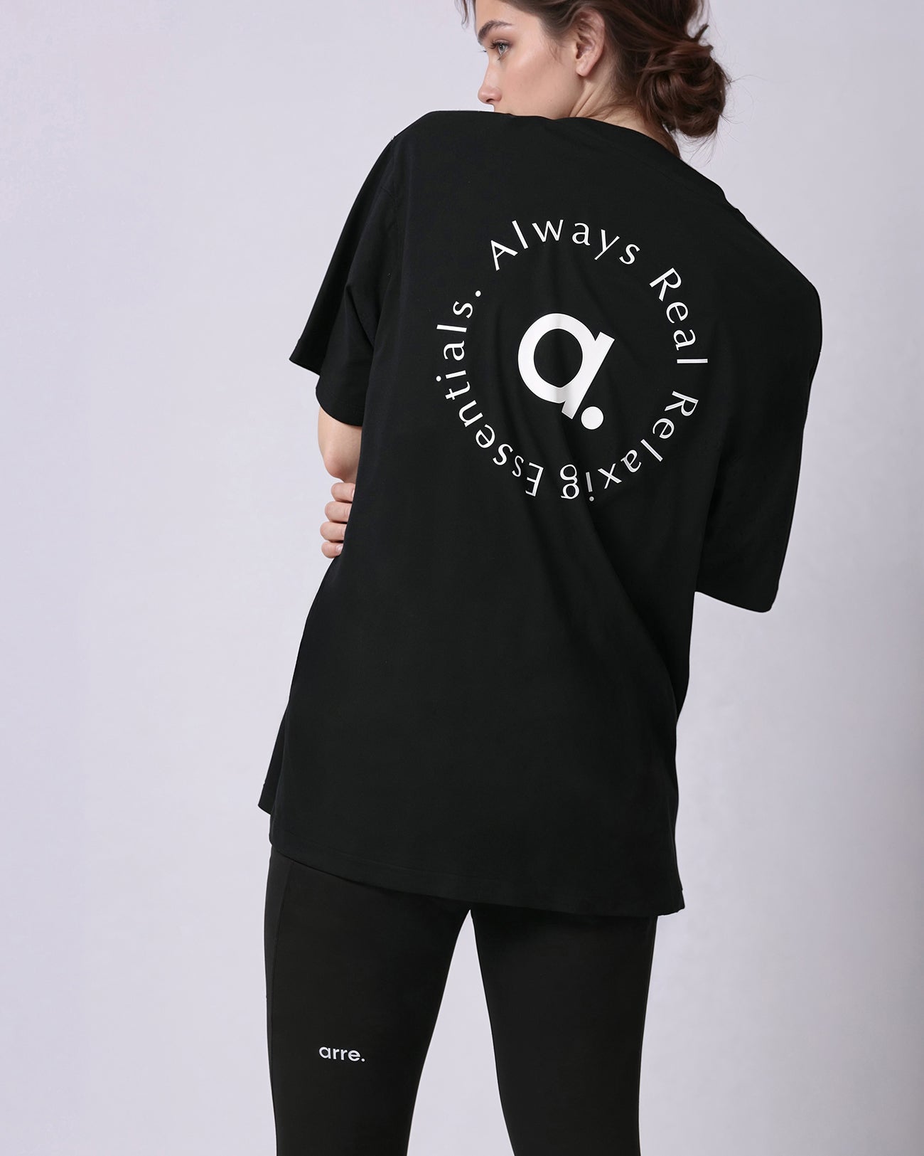 PHILOSOPHY TEE - black × white