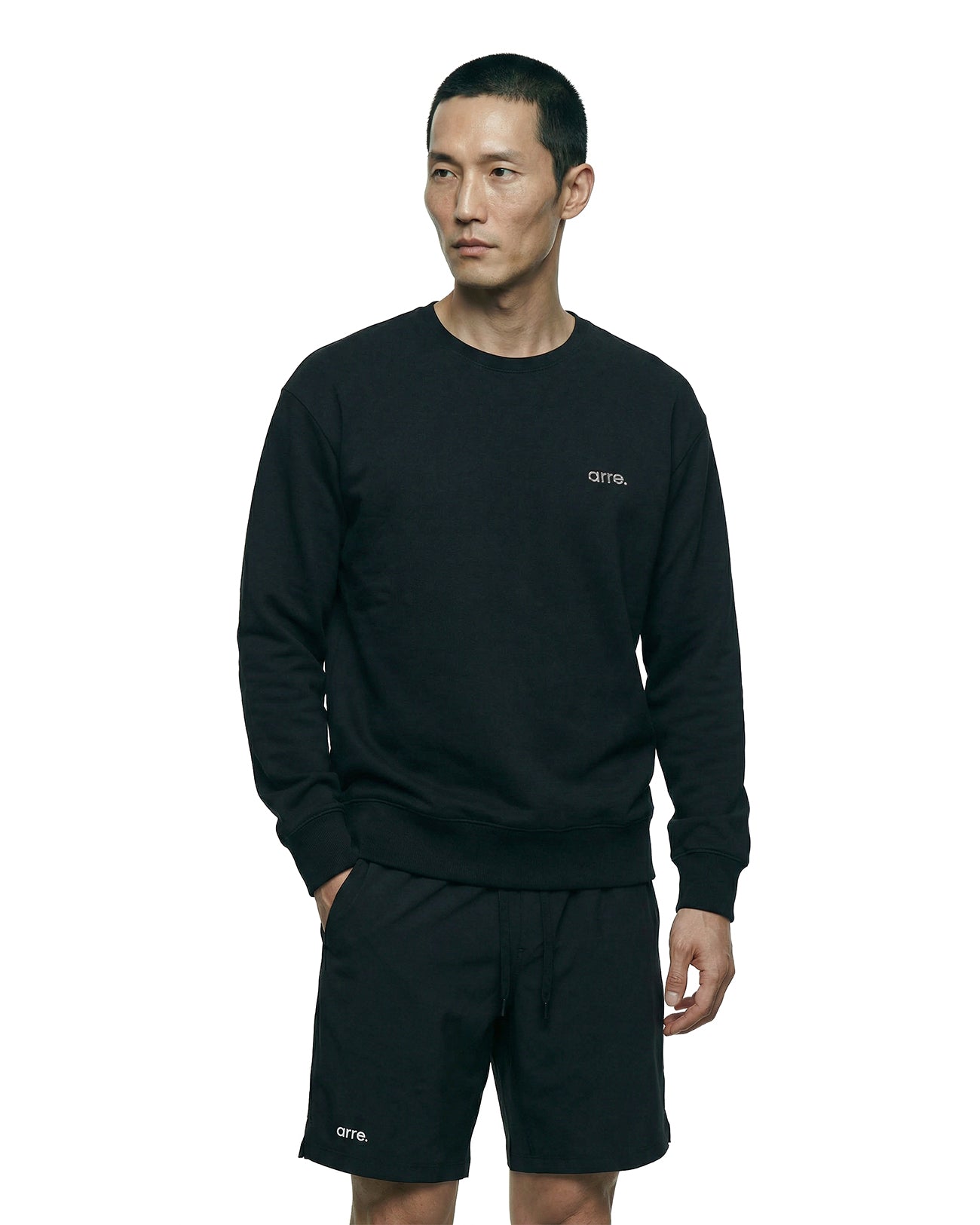 ESSENTIAL SWEAT CREW - black