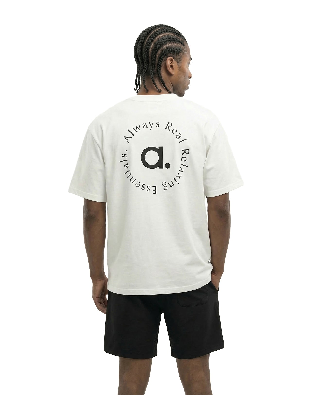 PHILOSOPHY TEE - white × black