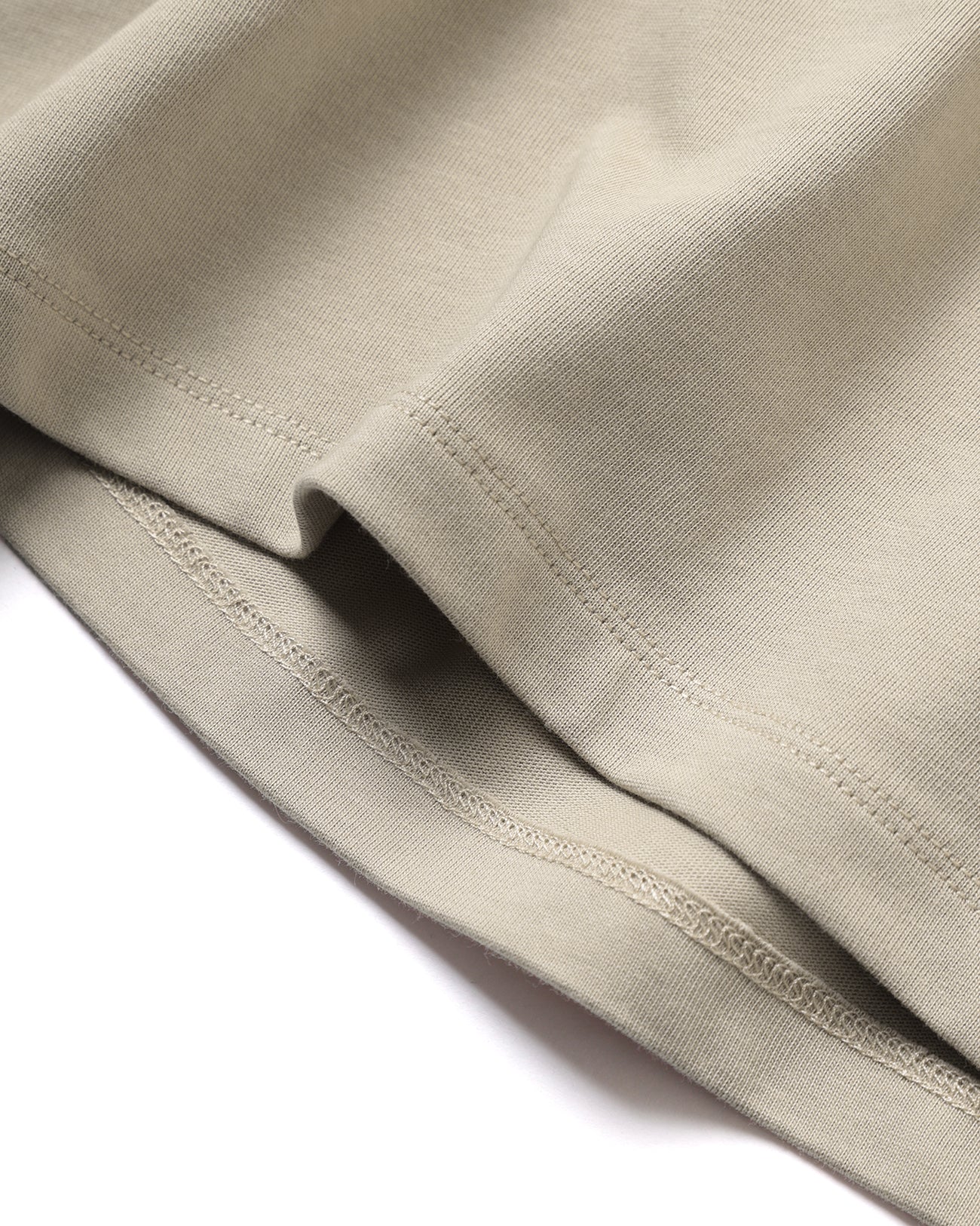 CROPPED RELAXED TEE - light beige