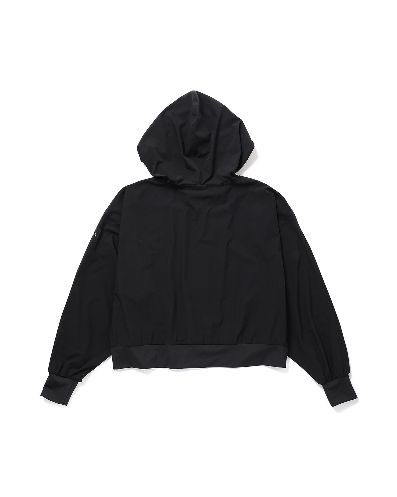 ACTIVE CROPPED ZIP HOODIE - black