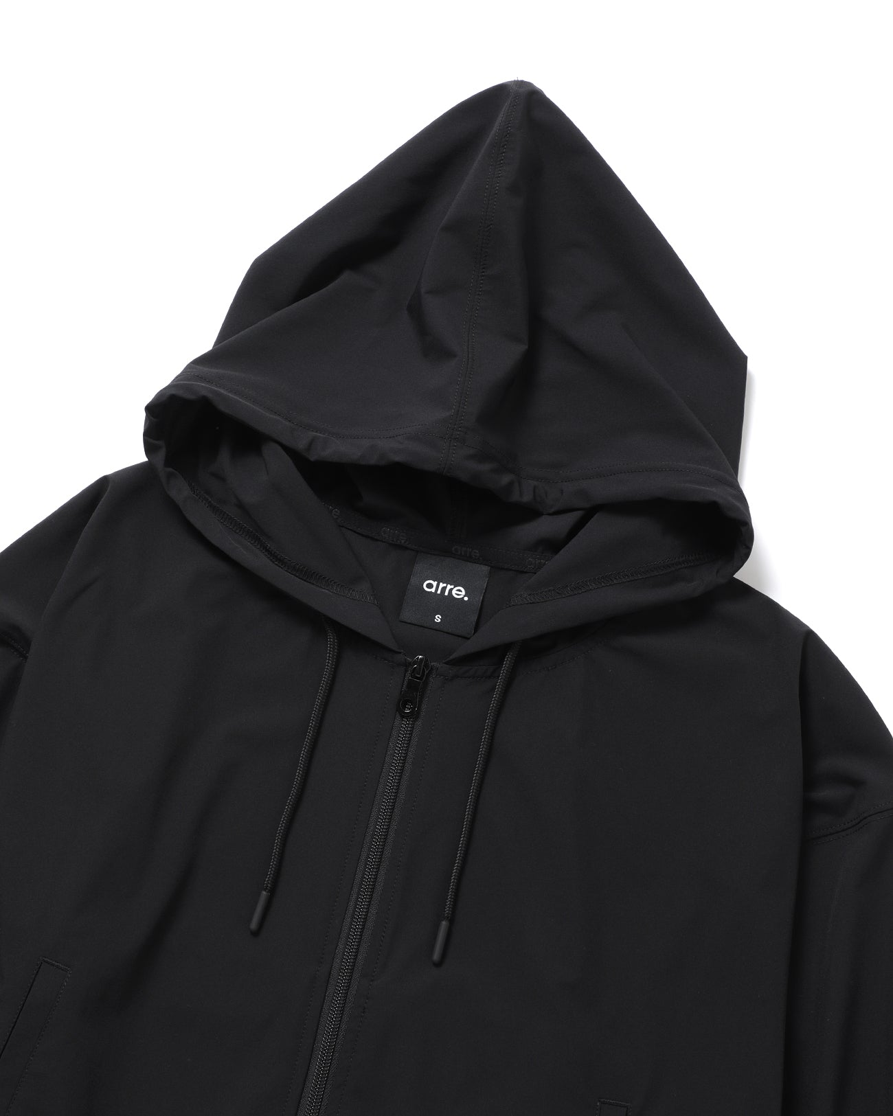 ACTIVE CROPPED ZIP HOODIE - black