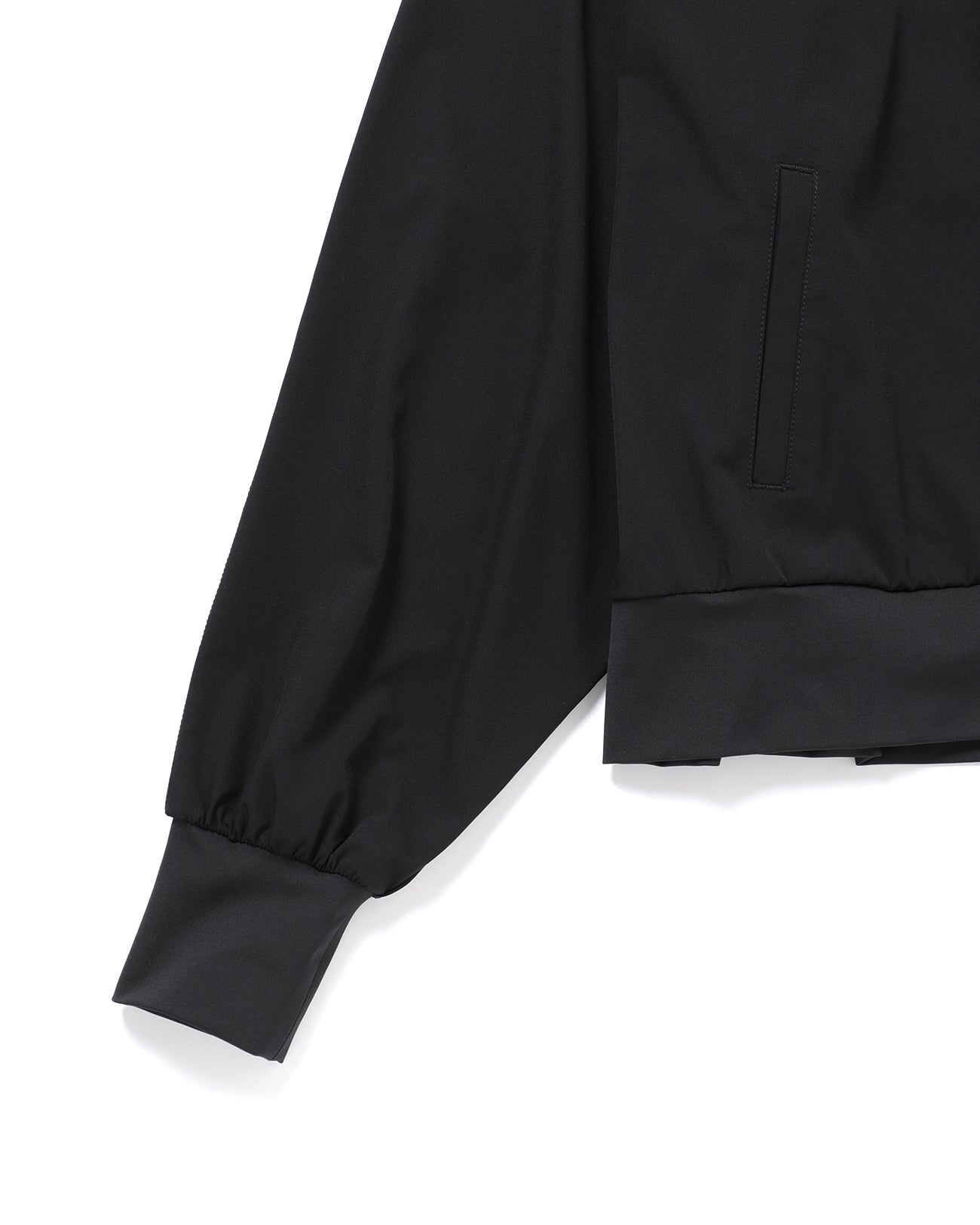 ACTIVE CROPPED ZIP HOODIE - black