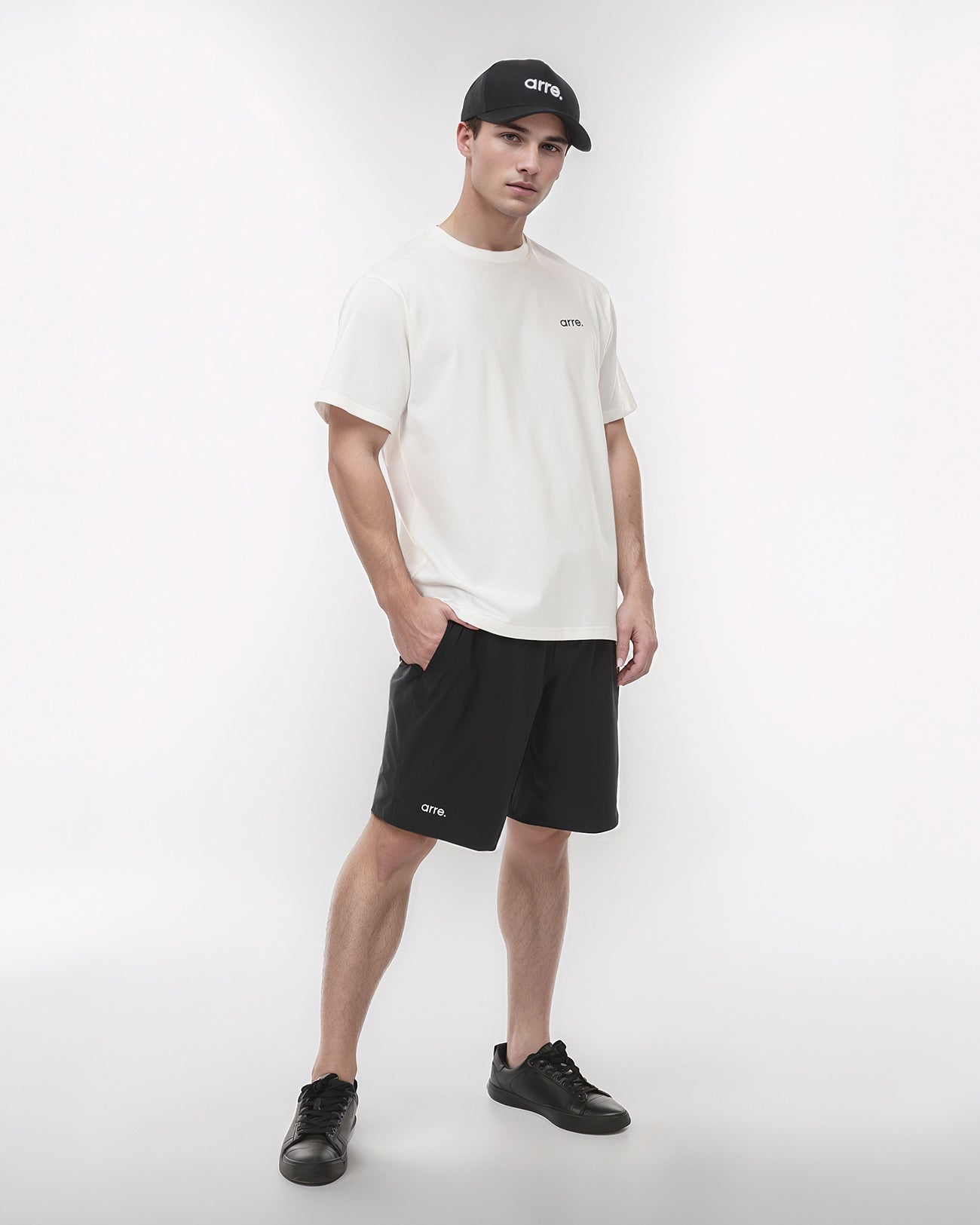 4WAY STRETCH LIGHT SHORTS - black
