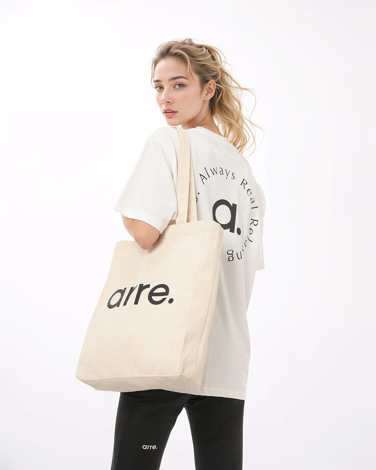 STANDARD TOTE BAG - off white