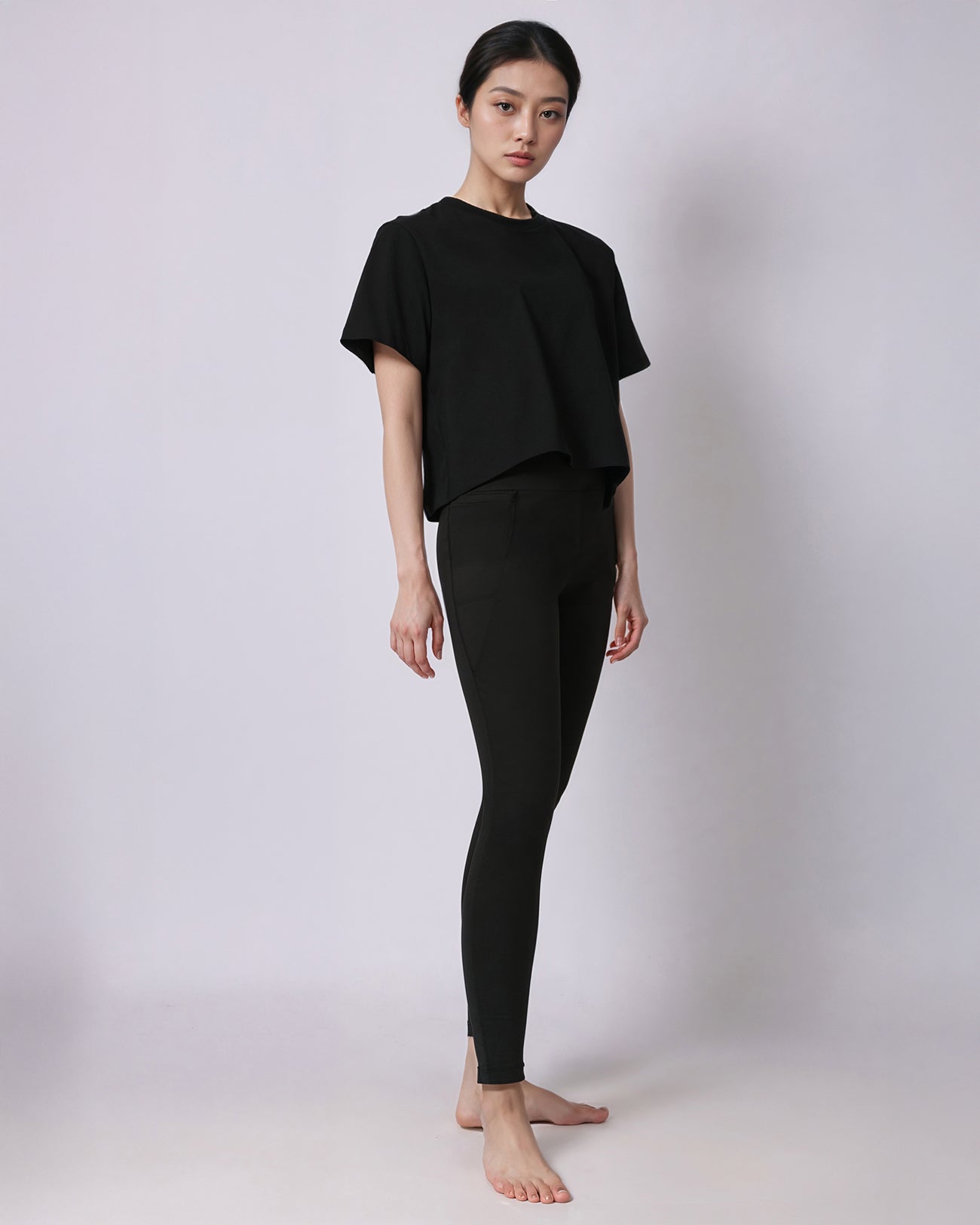 4WAY STRETCH LEGGING - black
