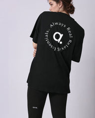 PHILOSOPHY TEE - black × white