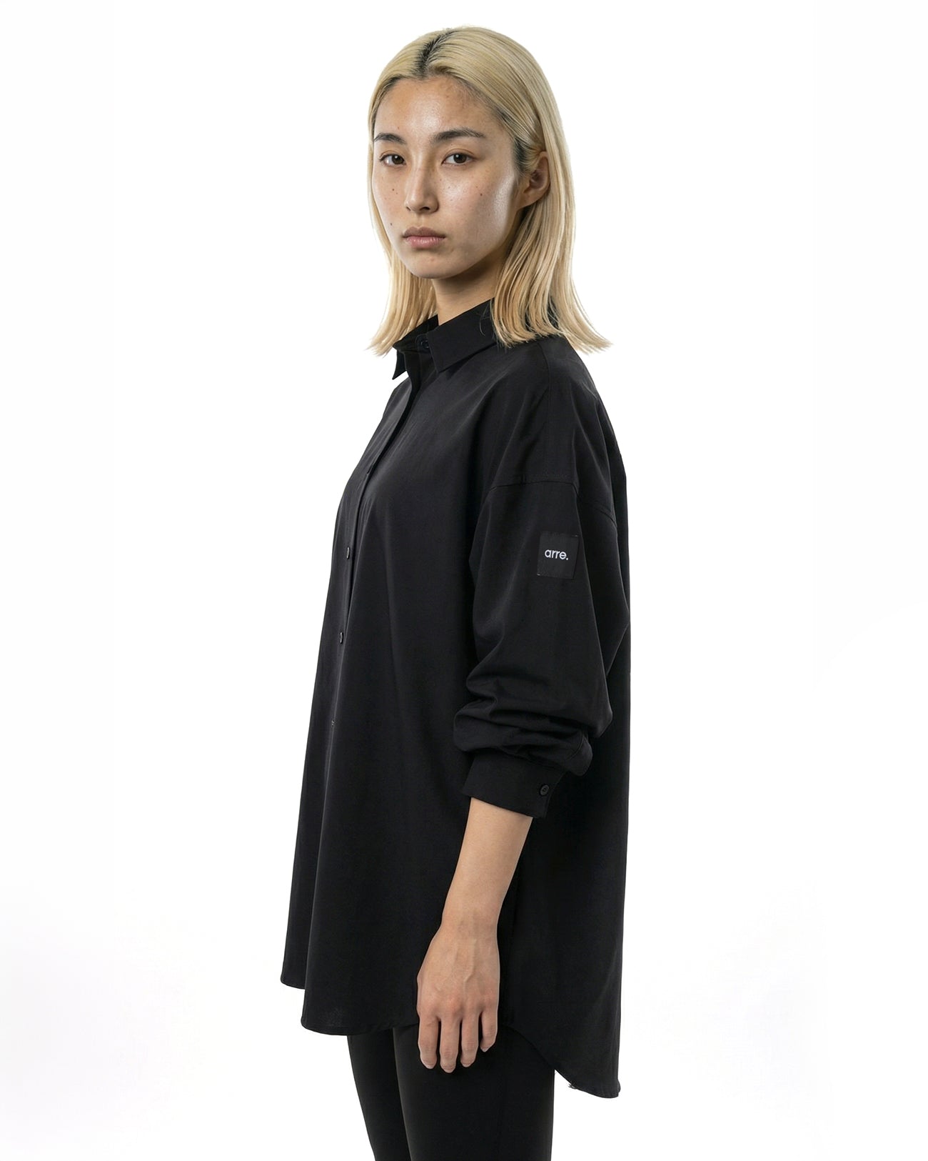 L/S OVERSIZED SHIRT - black