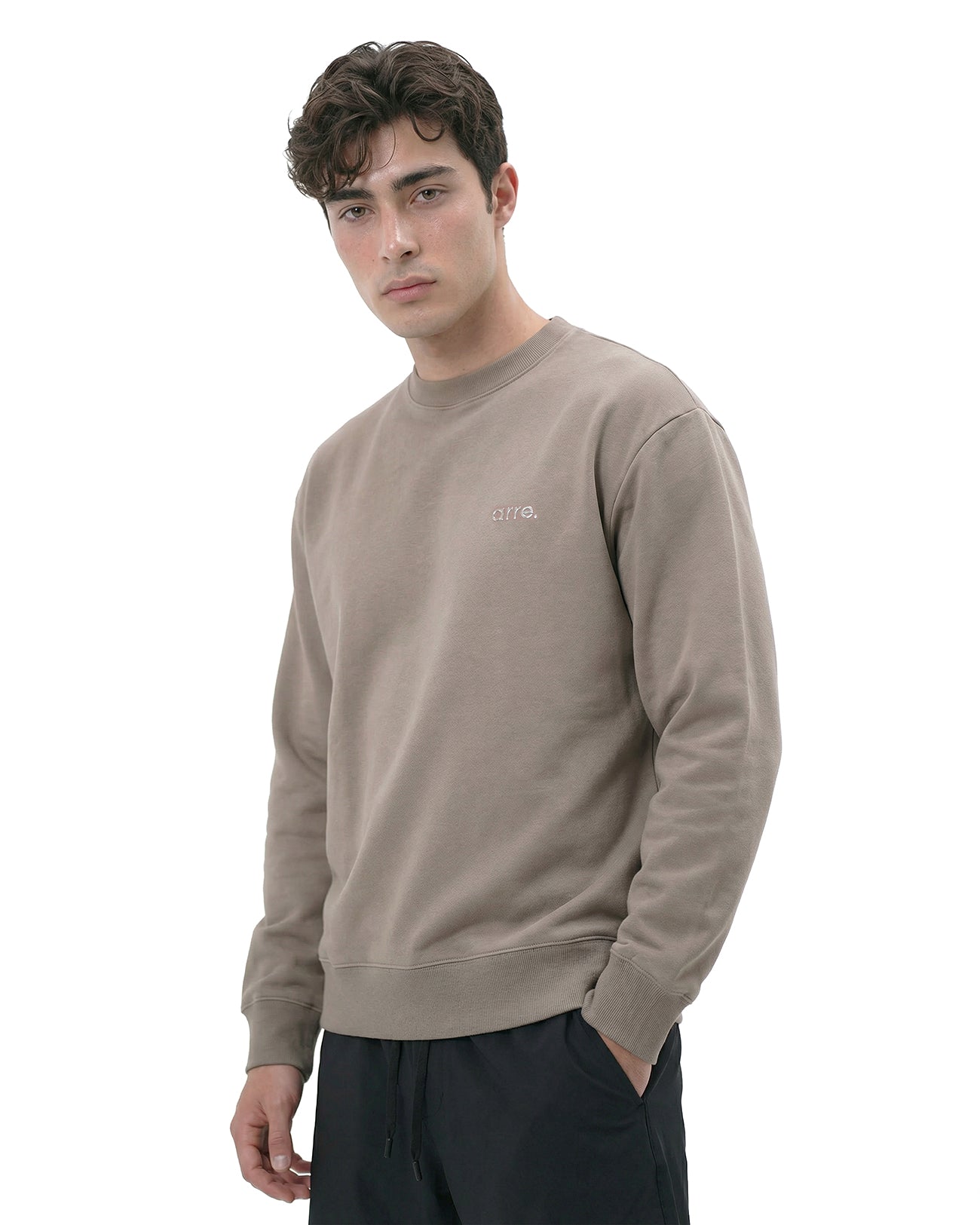 ESSENTIAL SWEAT CREW - beige