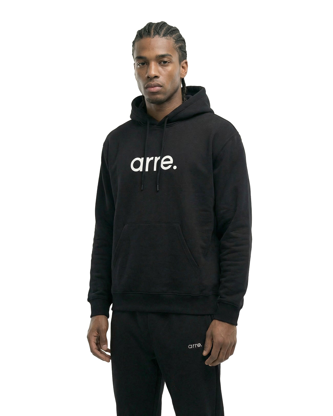 STANDARD LOGO SWEAT HOODIE - black - Always Real Relaxing 