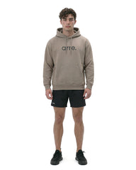 STANDARD LOGO SWEAT HOODIE - beige