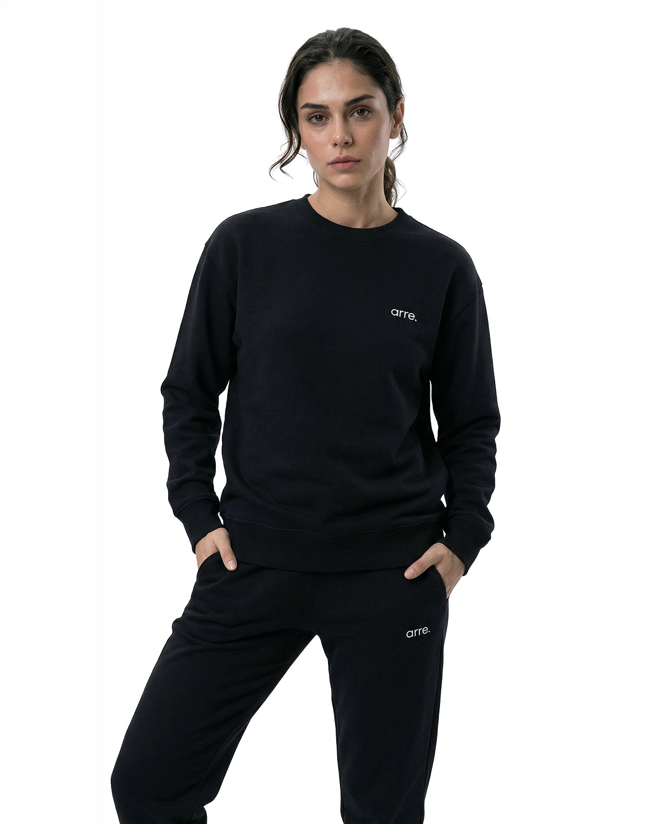 ESSENTIAL SWEAT CREW - black
