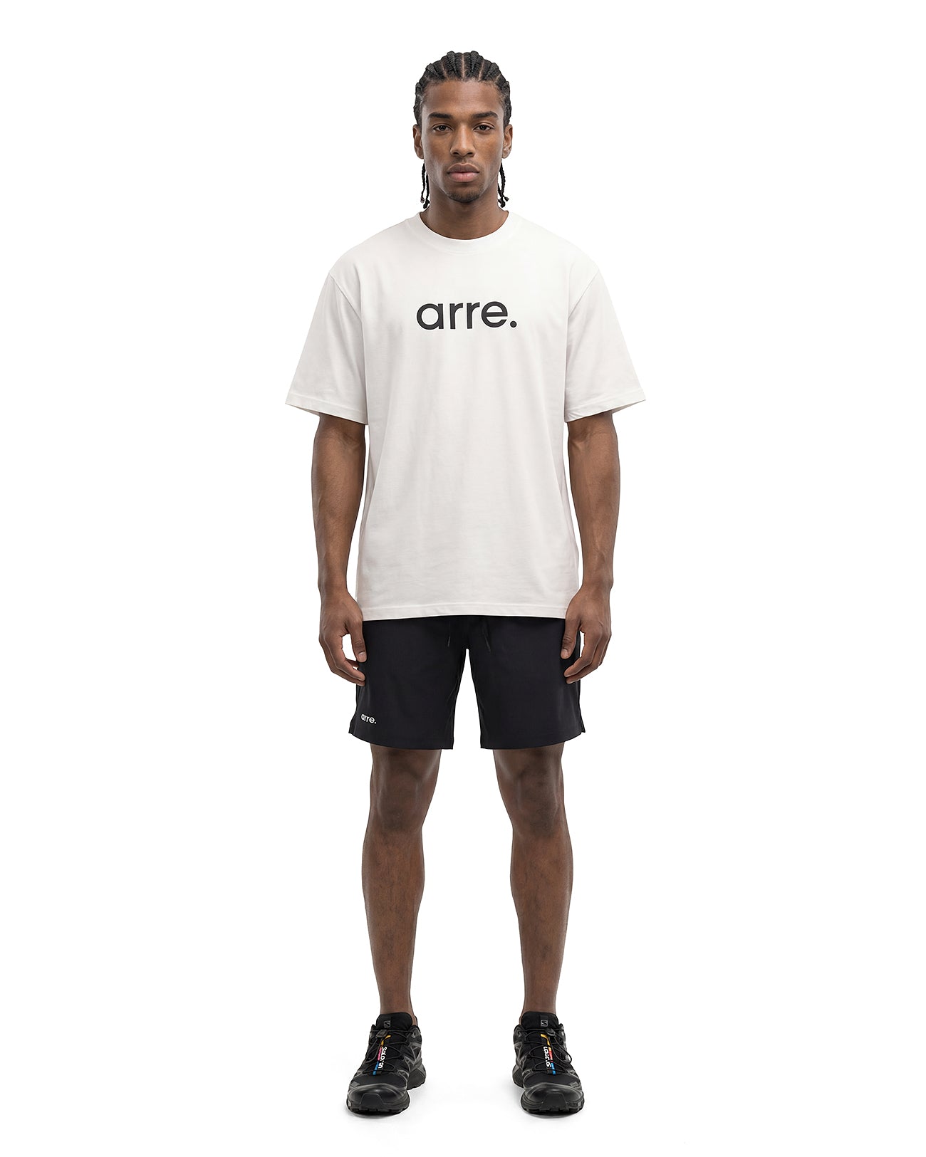 STANDARD TEE - white × black