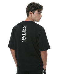 DOUBLE FACE DRY TECH RELAXED TEE - black
