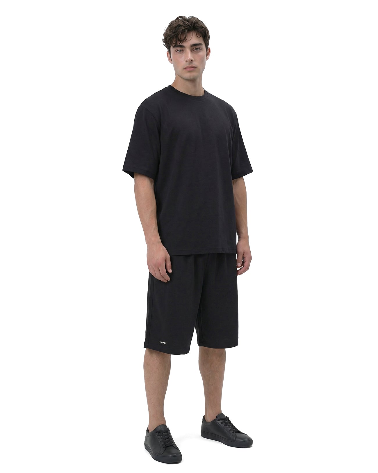 DOUBLE FACE DRY TECH RELAXED SHORTS - black