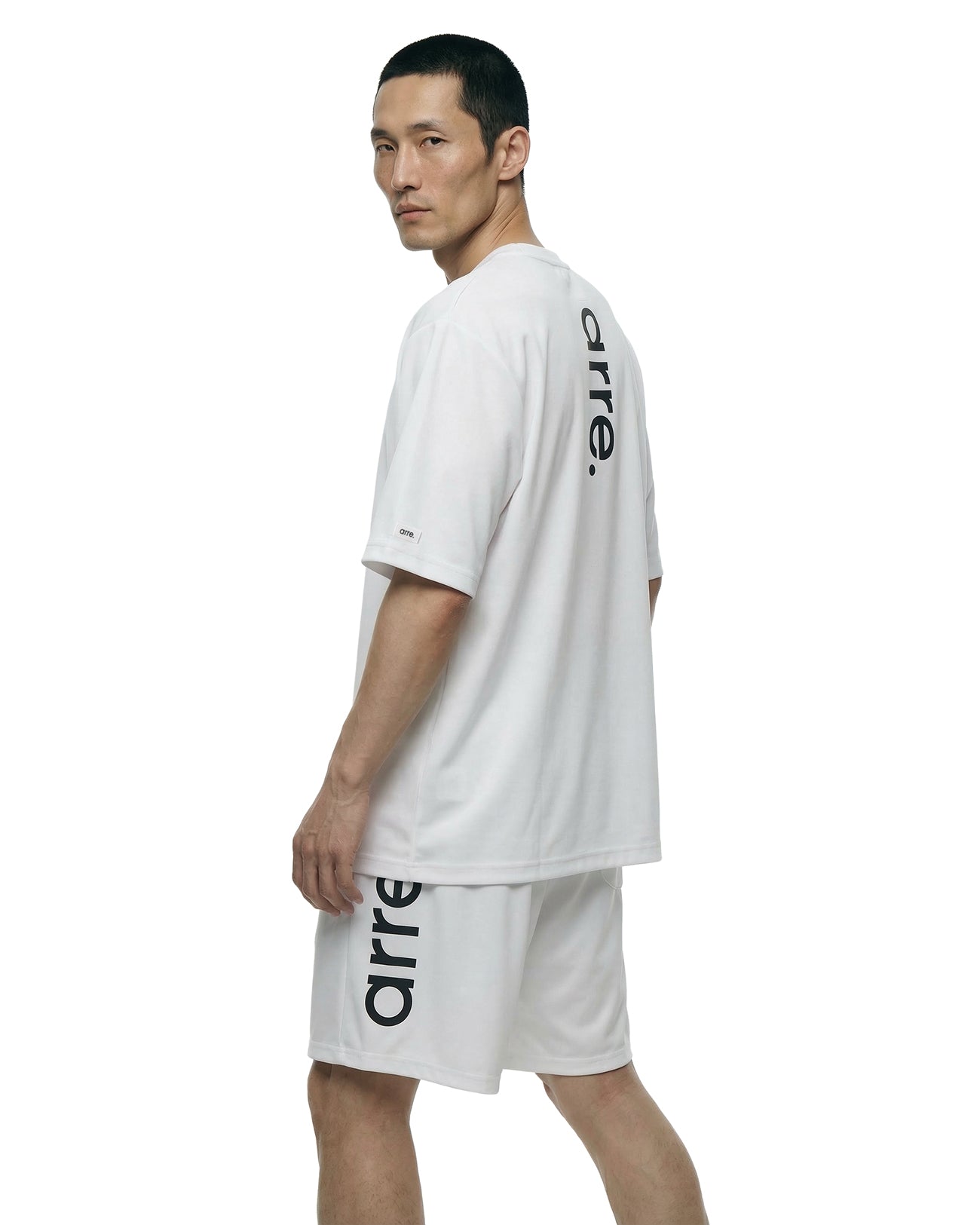 DOUBLE FACE DRY TECH RELAXED TEE - white