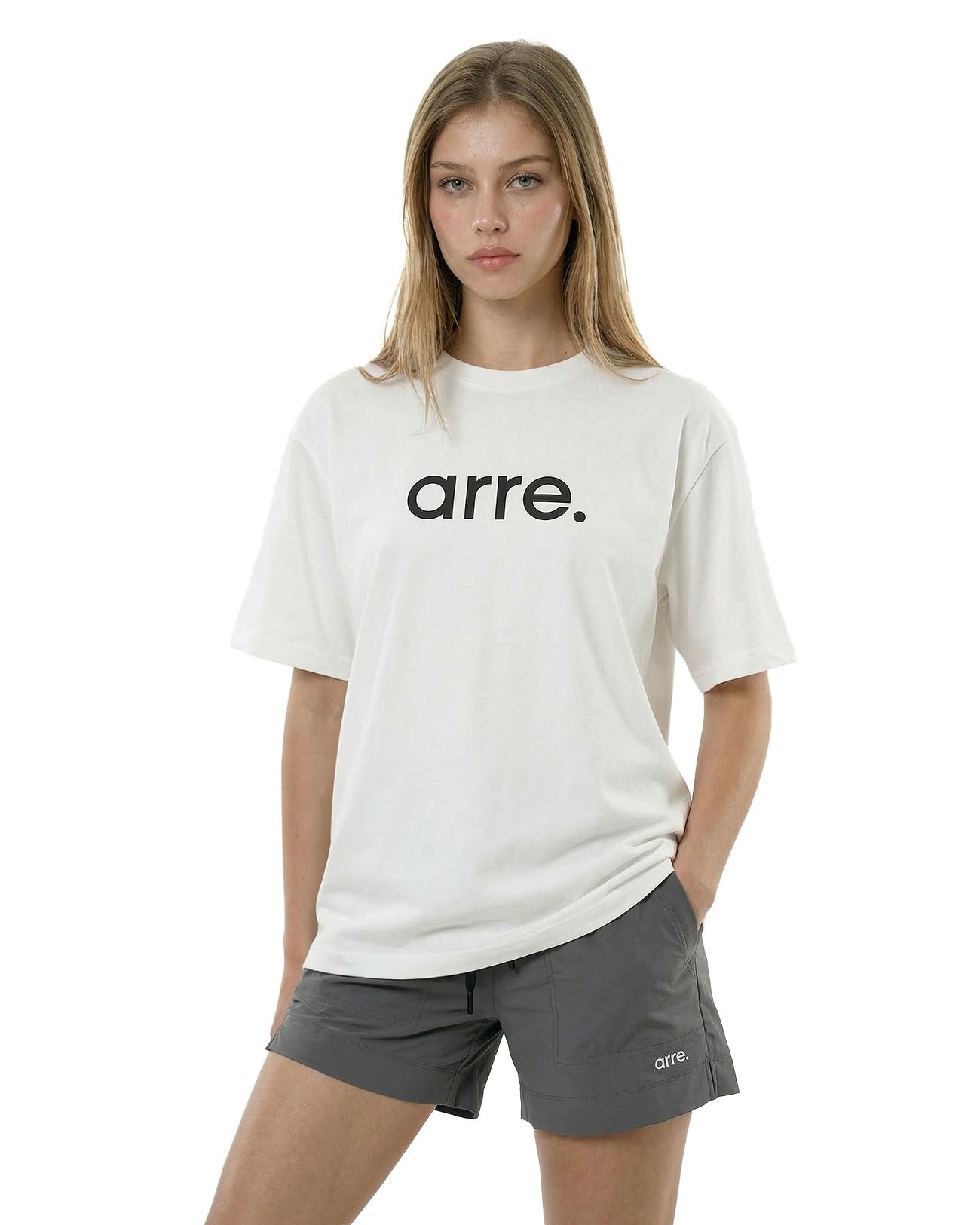 STANDARD TEE - white × black