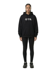 STANDARD LOGO SWEAT HOODIE - black