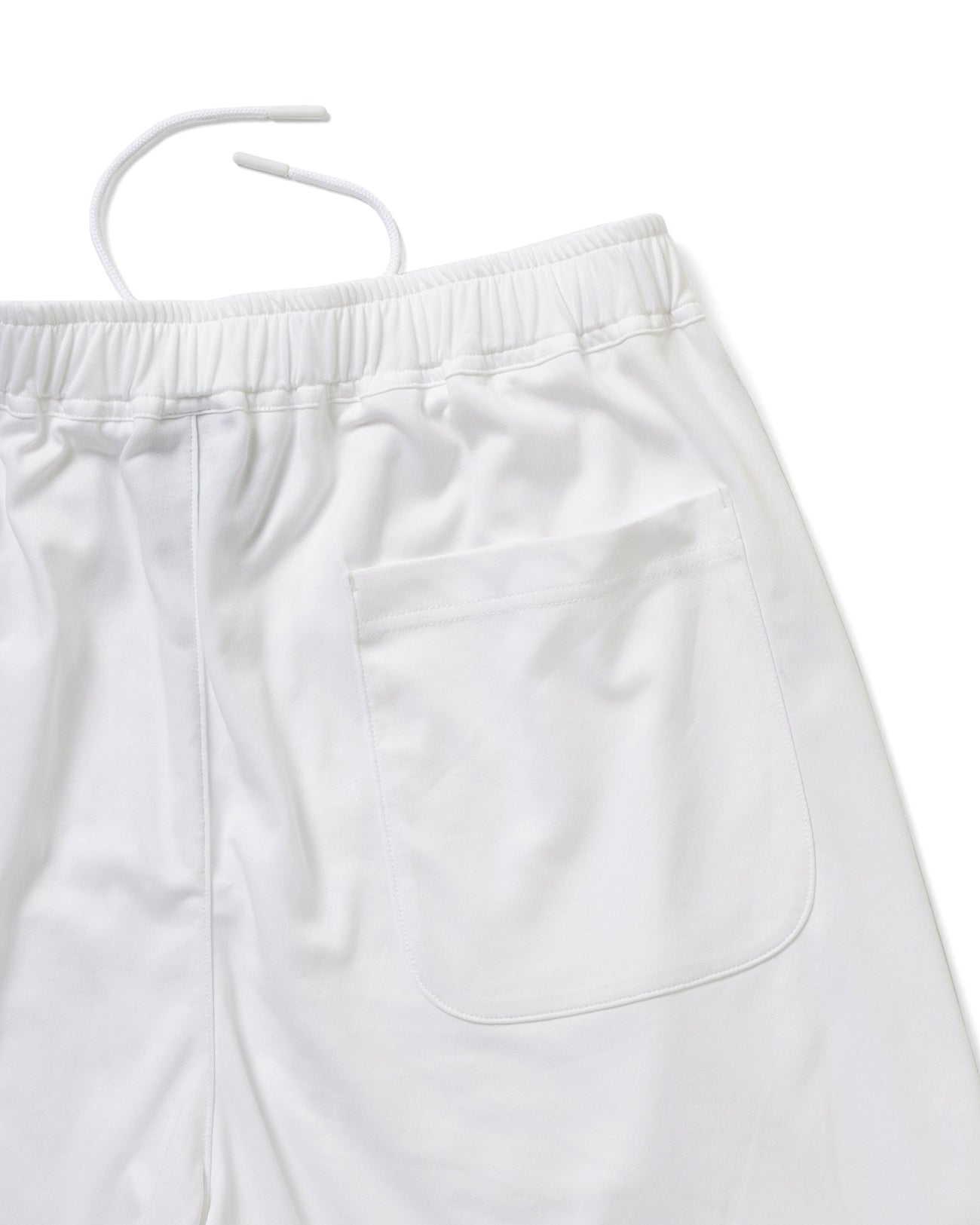 DOUBLE FACE DRY TECH RELAXED SHORTS - white