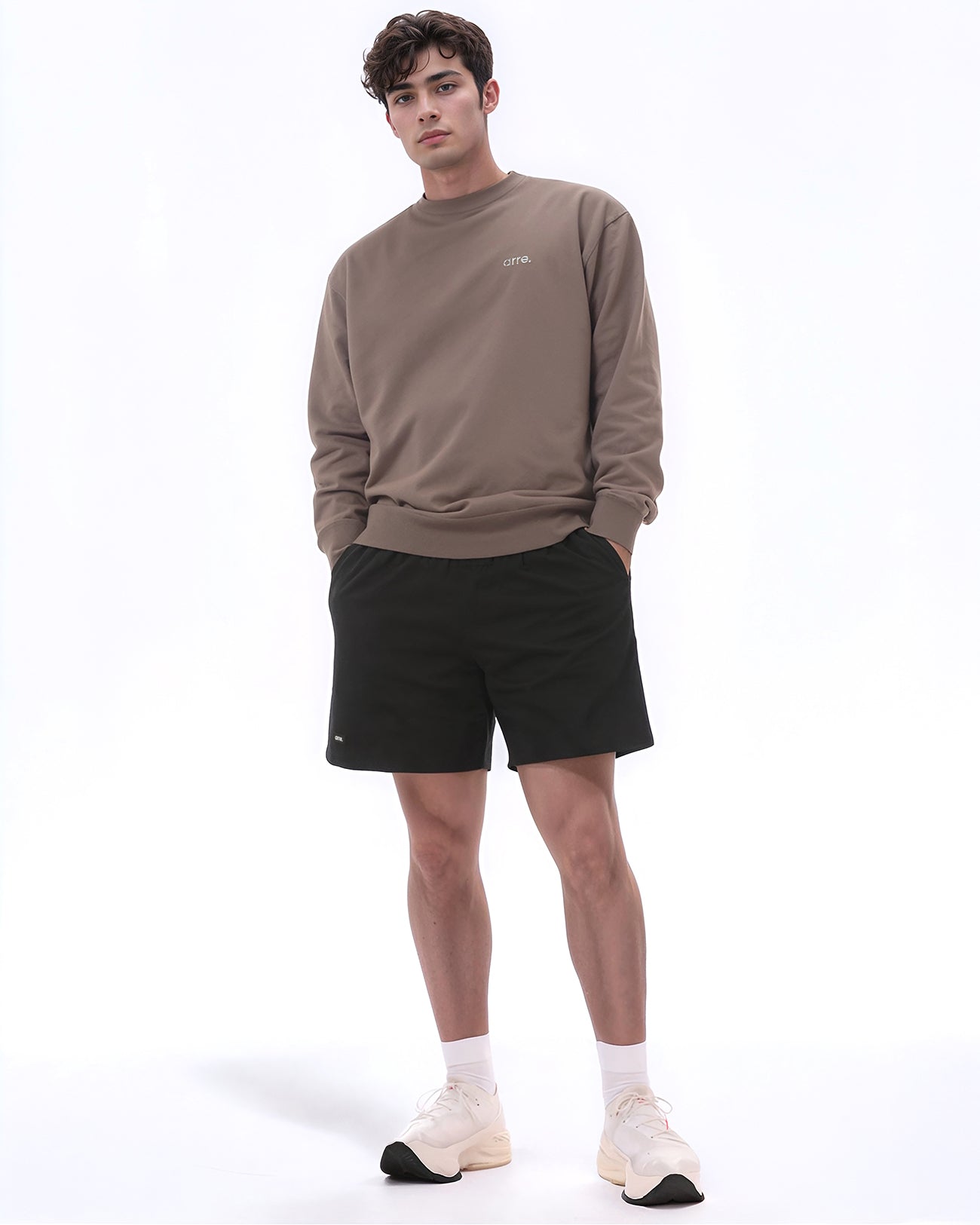 ESSENTIAL SWEAT CREW - beige