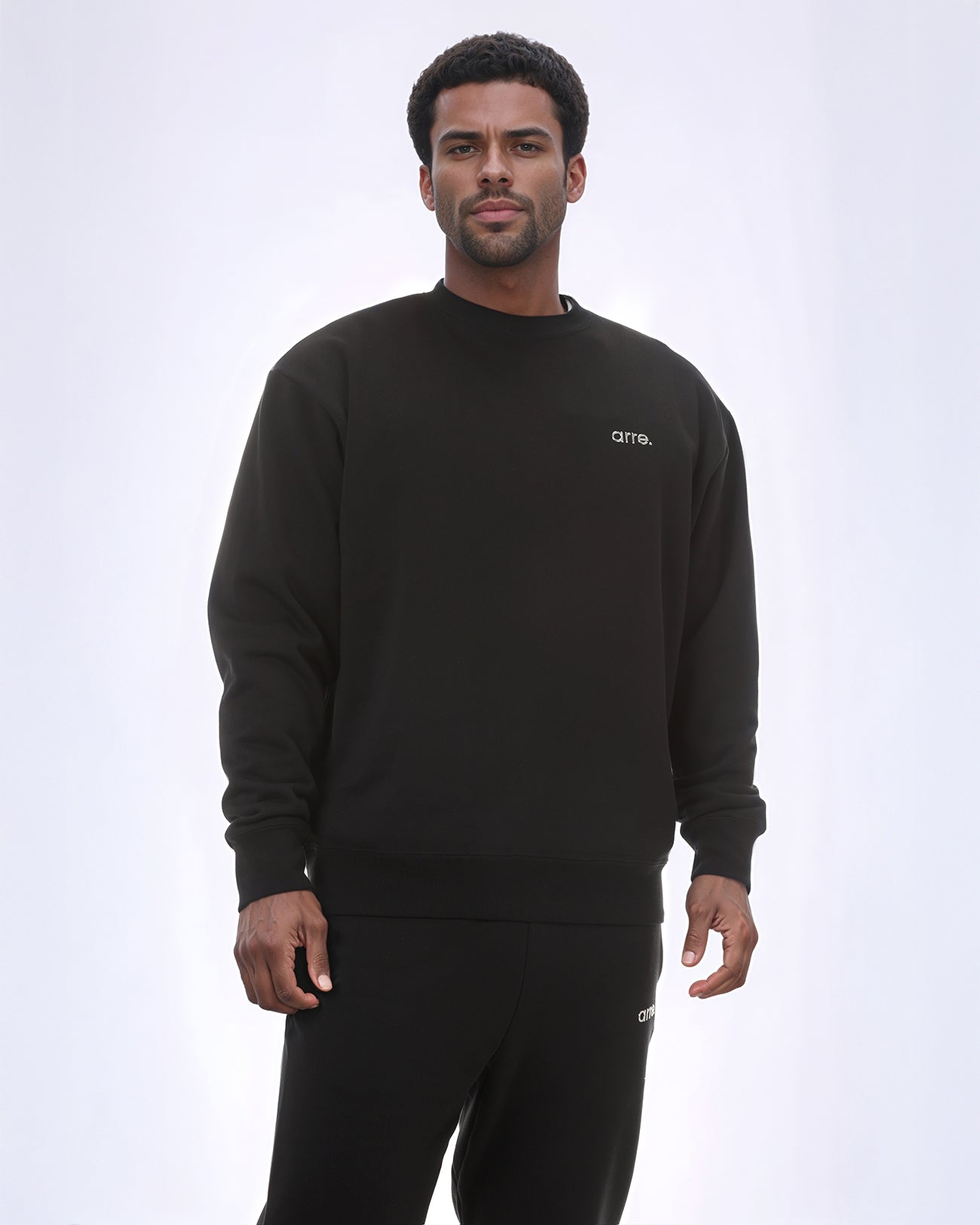 ESSENTIAL SWEAT CREW - black