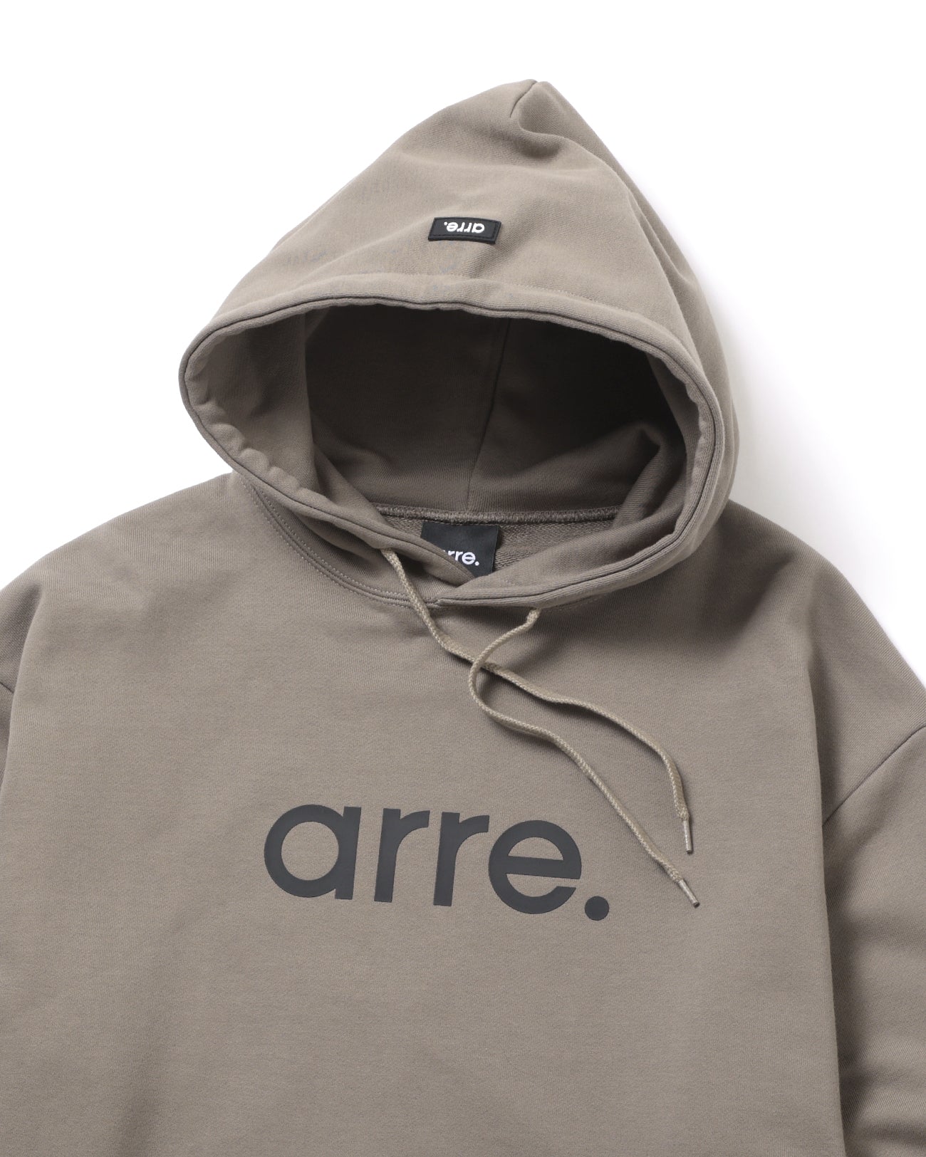 STANDARD LOGO SWEAT HOODIE - beige