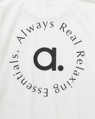 PHILOSOPHY TEE - white × black