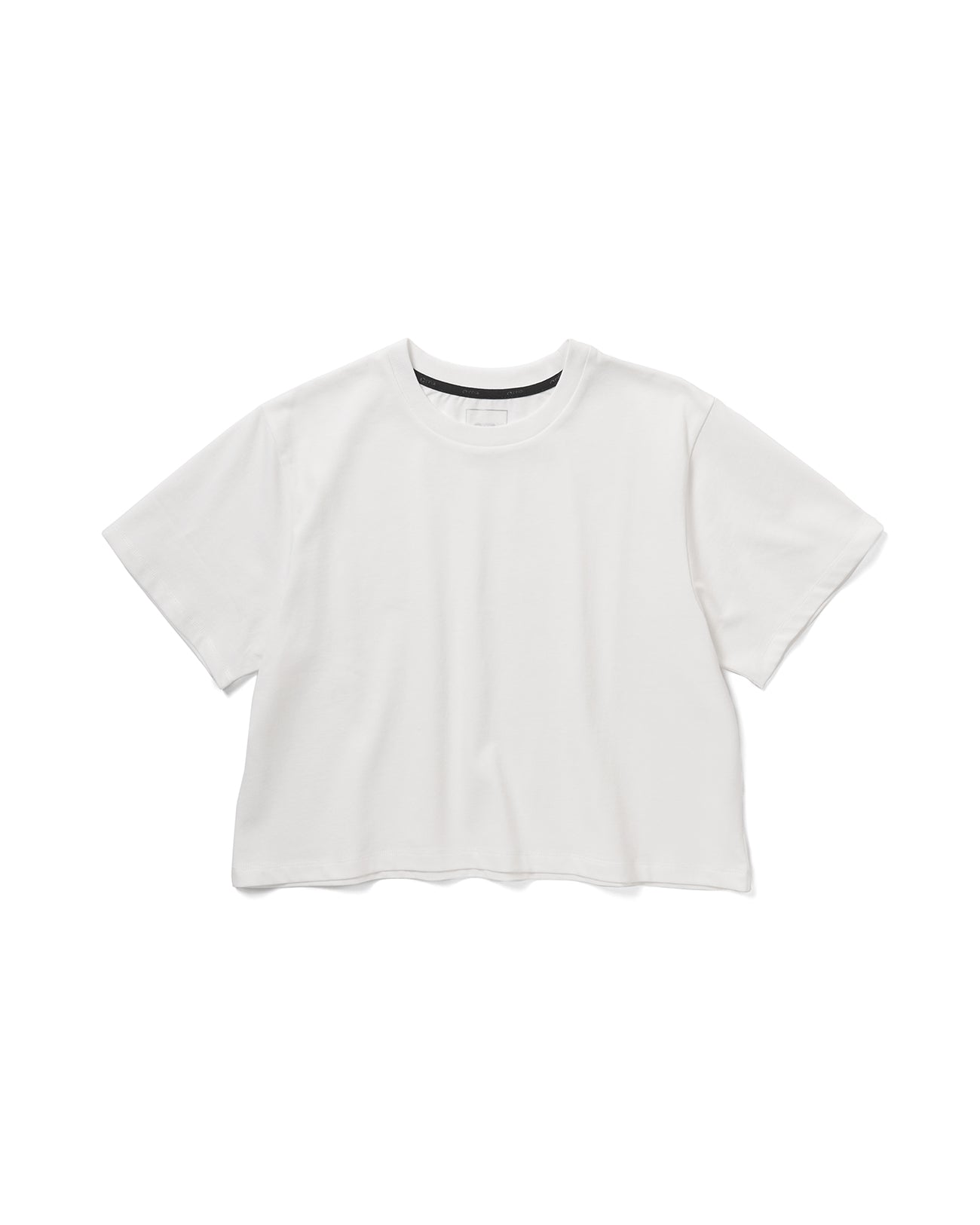 CROPPED RELAXED TEE - white