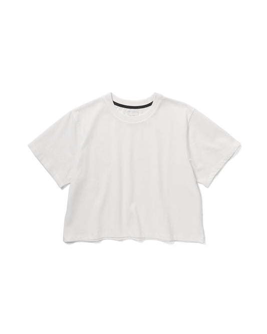 CROPPED RELAXED TEE - white