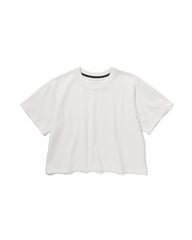 CROPPED RELAXED TEE - white
