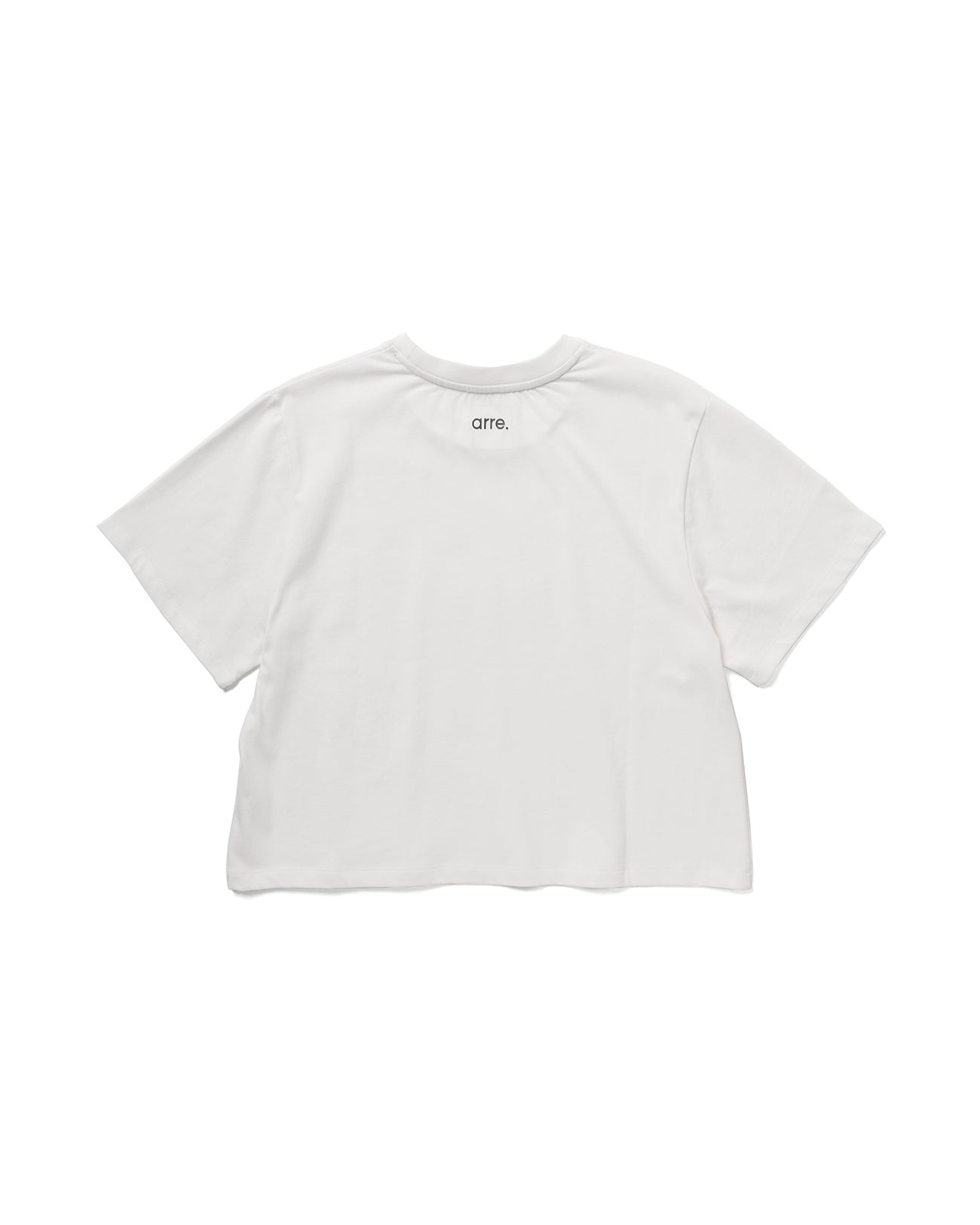 CROPPED RELAXED TEE - white