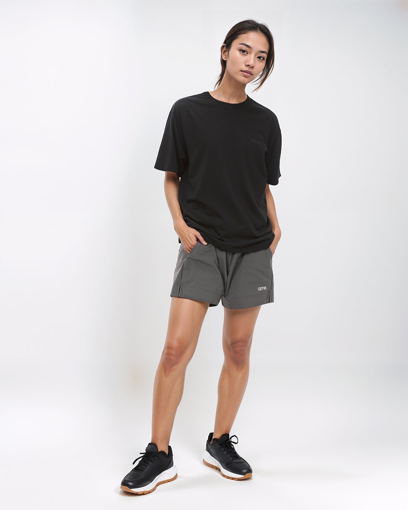 STRETCH LIGHT SHORTS - gray